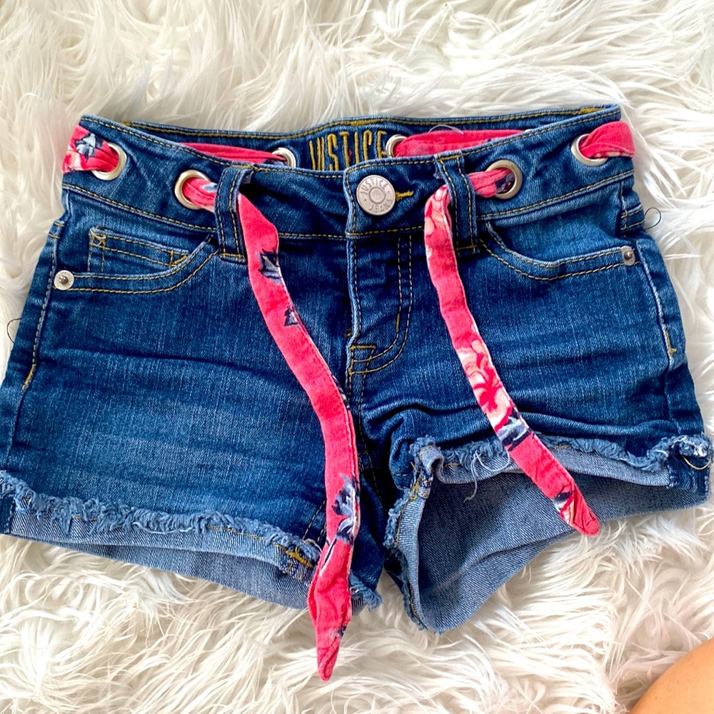 Justice jean shorts